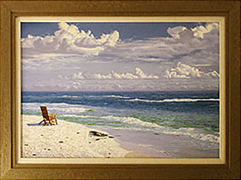 Framing - Framed Painting of Beach