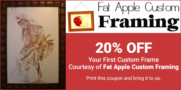 20% OFF Your First Custom Frame Courtesy of Fat Apple